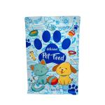1.0kg Custom Blue Matte Pet Dog Product Food Packaging Bags Stand Up Flat Bottom