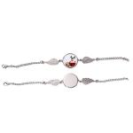 Personalized Sublimation Angel Wings Bracelet With Printable Metal Insert
