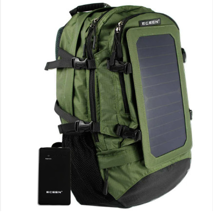 Waterproof Hiking Solar Panel Backpack With USB Charger Solar Panel For Digital Products Backpack