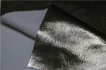 Cloth Fabric Faux Leather Material 0.6mm Untearable In Mettalic Gold Color