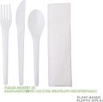 Compostable CPLA Cutlery Set, Zero Waste Serving Utensils Set, Parties Camping