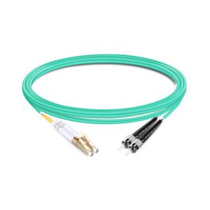 Wholesale 2m (7ft) Duplex OM3 Multimode LC UPC to ST UPC PVC (OFNR) Fiber Optic Cable from china suppliers