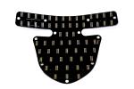 Flexible printed circuit board in the cervico-abdominal region (cervico