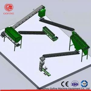 China Powdery Organic Fertilizer Production Line Green Color Strong Adaptability on sale