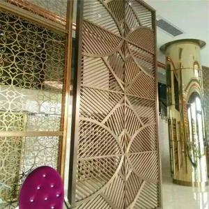 Wholesale furniture metal work custom stainless steel partition wall decorative panel from china suppliers