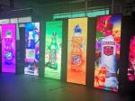 Ultra Thin Outdoor Full Color LED Display , Floor Standing Digital LED Poster