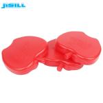 Apple Shape HDPE Hard Mini Ice Packs , Small Freezer Packs 10*2 Cm