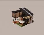 Galvanized Steel Bending 180g Frame Design Steel Structure Modular Villa for