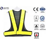 China Glistening Safety Reflective Jacket , Security Safety Vest Warning Loop Closed for sale