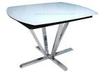 Modern Extension Dining Room Table Hotel Use White Painting Beneath