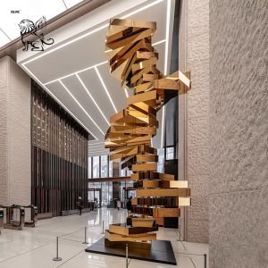 Buy cheap Kinetic Sculpture Stainless Steel Indoor Mirror Polished Abstract Art Modern from wholesalers