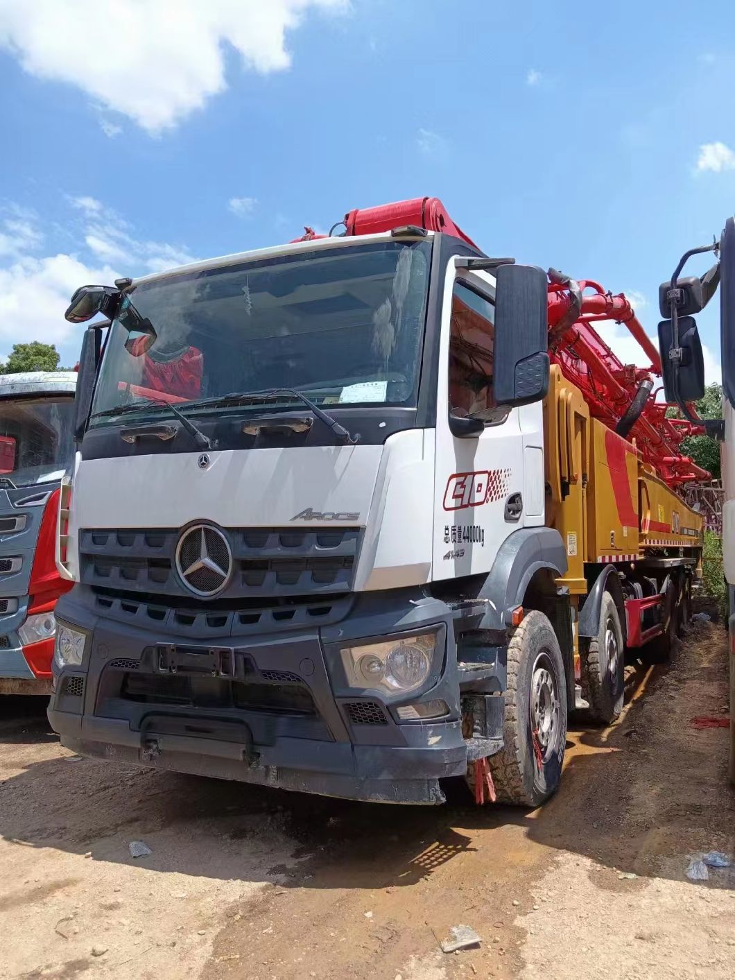 China Top Brand Sy Truck-Mounted Concrete Pump 62m Concrete Pumps Truck Placing Boom Pump Factory Directly Sale