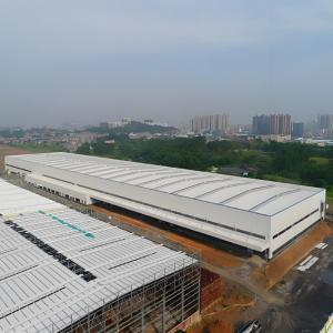 Wholesale Customized Steel Structure Workshop Building , Prefabricated Light Metal Frame Construction from china suppliers