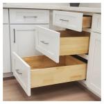 Apartment Shaker Style Standard Modular Solid Wood Kitchen Cabinet Doors And