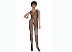 Seamless Sexy Full Body Fishnet Stocking Half Shoulder And V - Neck Style