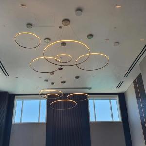 Wholesale Custom Round LED Pendant Light For Large Public Place Decoration from china suppliers