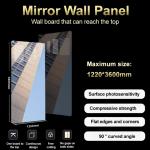 Environment Friendly Interior Bamboo Charcoal Mirror Wall Panels PVC Mirror Wood
