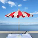 8.5 FT Stainless Steel Pagoda Shape Market Parasol Fiberglass Rib Strip Pagoda