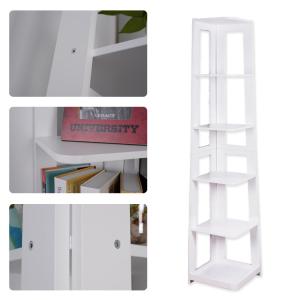 Wholesale 190CM Trapezoidal 5 Story Corner Ladder Bookshelf from china suppliers