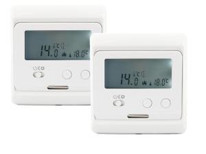 Wholesale ABS Material Electronic Room Thermostat Temperature Control Gray Backlight from china suppliers