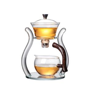 Wholesale Pumpkin Shaped Heat Resistant Borosilicate Glass Tea Sets from china suppliers