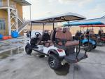 Customized Off Road Red 6 Seaters Golf Cart With AC Motor 3.5 KW Lead Acid