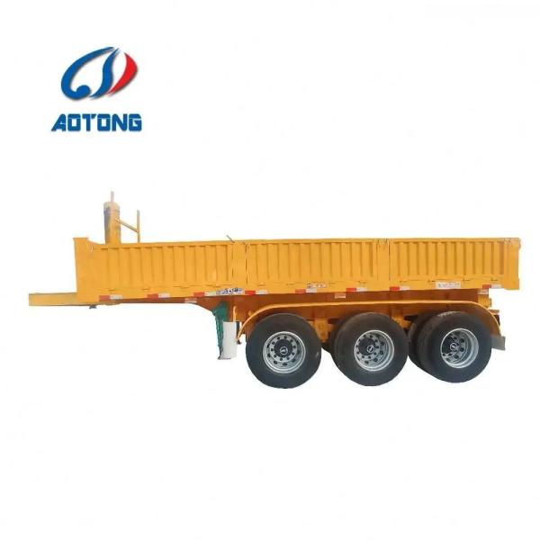 Hydraulic Cylinder Rear Dump Semi-Trailer Tipper Rear Tractor Trailer for Heavy