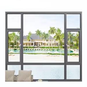 Wholesale Horizontal Opening Pattern Broken Bridge Aluminum Window Waterproof Fireproof from china suppliers