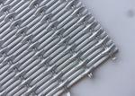 Aluminum Crimped 3.3mm Decorative Woven Wire Mesh Anodizing