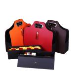 2 Wine Bottles Leather Gift Box