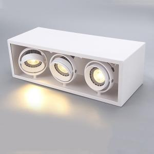 Wholesale 3xGU10 base white ceiling mounted contemporary spotlight housing&amp;interior GU10 spot light for hotel from china suppliers