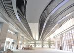 Indoor Decoration Aluminum Suspended Strip Ceiling Panel Beveled Edge Eco