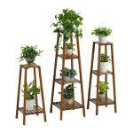 Natural Multi-layer Flower Stand for Balcony Living Room Home Decoration Potted