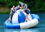 Water Park Inflatable Saturn Rocker , Attractive Blue Inflatable Water Game