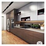Easy Clean Marble Aluminum Cupboards Smart Kitchen Cabinets for Modern Modular
