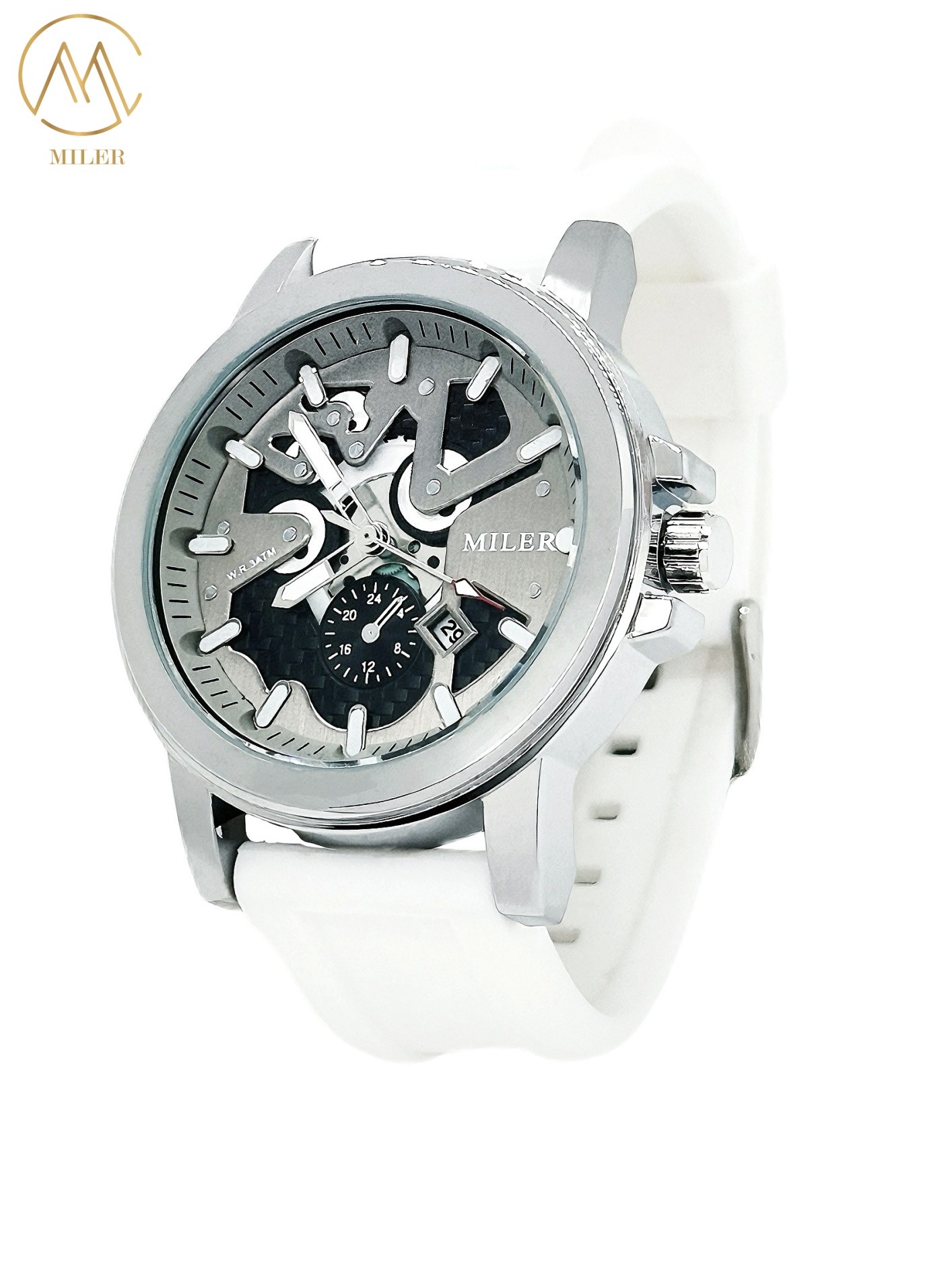 Brand Luxury Sports Wrist Watches Silicone Band Luminous Clock Calendar Wristwatch