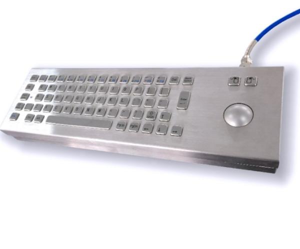 dustproof waterproof Industrial Desktop Keyboard IP64 Stainless Steel With