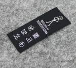 High Density Woven Fabric Labels Center Fold Brand Logo Custom Neck Labels