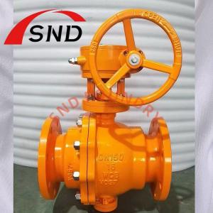 Wholesale WCB Material Turbine Driven Ball Valve for Natural Gas Pipe Coating PN16 DN150 from china suppliers
