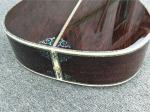 Deluxe Abalone inlays Ebony fingerboard D style acoustic Guitar,OEM Solid Spruce