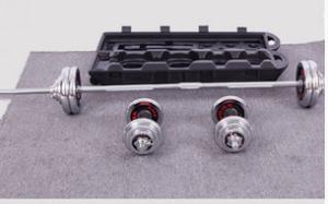 Wholesale chromed dumbbell barbell 50kg can be adjsubtable with palstic case from china suppliers