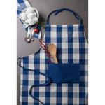 Artist Painters Mens Cotton Apron Sublimation Printed Blue White Squares