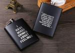 Matte Black Kitchen Household Items 8oz Stainless Steel Hip Flask