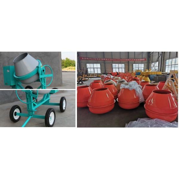 Mobile Electric Concrete Mixers Portable Cement Concrete Mixer Compact Structure
