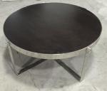 solid wood top stainless steel metal coffee table/side table/side table for