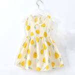 Summer Children Princess Cotton Silk Dress Thin Nightdress Off Shoulder