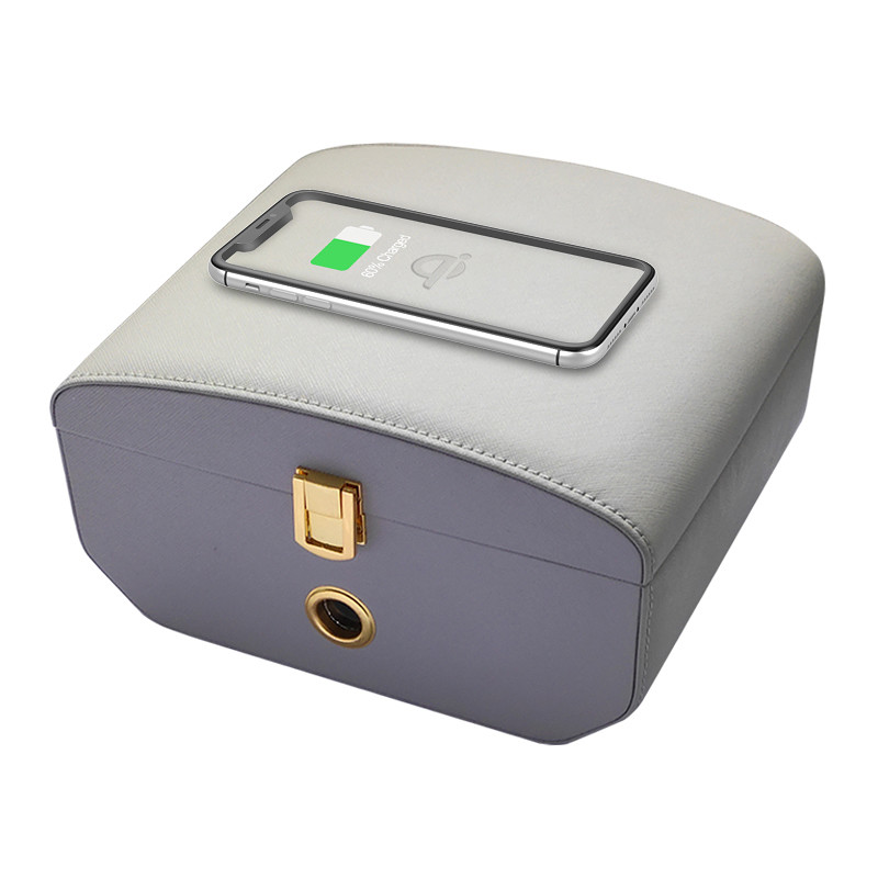 10W UV Light Phone Sanitizer , 1.8A Qi Wireless Charging Sterilizer Box