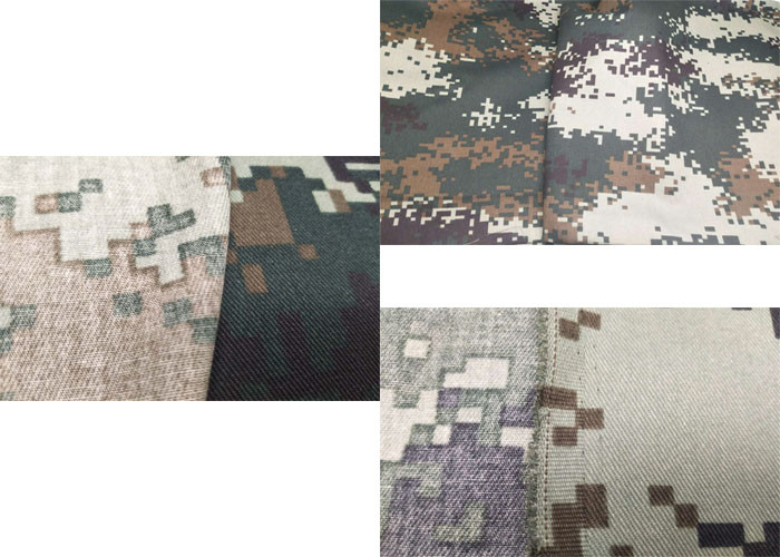 Water Proof 100 Cotton Army Camouflage Fabric 250g Bonded Pattern