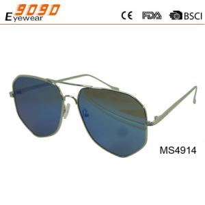 Wholesale 2018 fashion metal with 100% UV protection mirrored lens, suitable for men and women from china suppliers