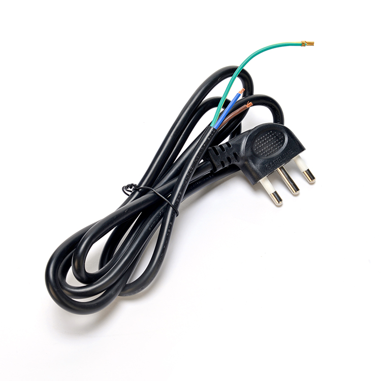 16A IEC 60320 C13 Clover Connector Black Italia Standard H05VV-F 3x0.75MM2 Extension Cord Grounding Standard Grounding